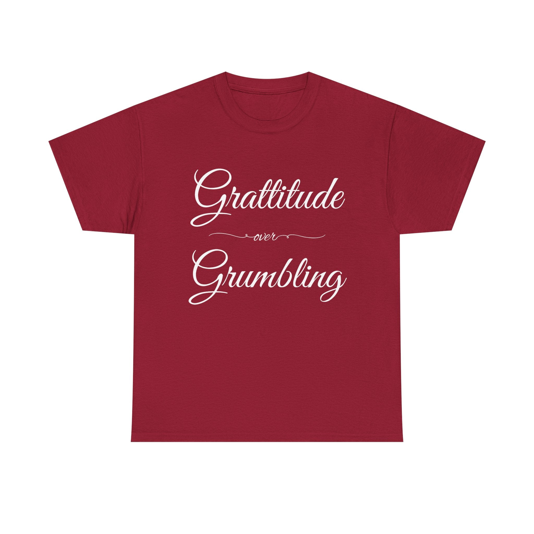 Gratitude Over Grumbling Unisex Heavy Cotton Tee - Positive Vibes T-Shirt, Gift for Friends, Motivational Clothing, Everyday Wear, [...]