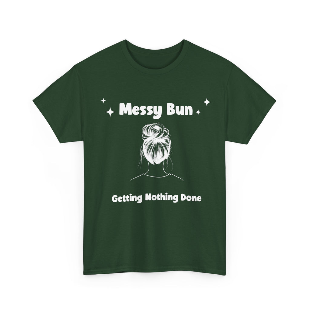 Messy Bun Getting Nothing Done Unisex Heavy Cotton Tee - Casual Everyday Tee for Home, Gift for Friends, Relaxed Fit for Women, Funny Quote Shirt, Ideal [...]