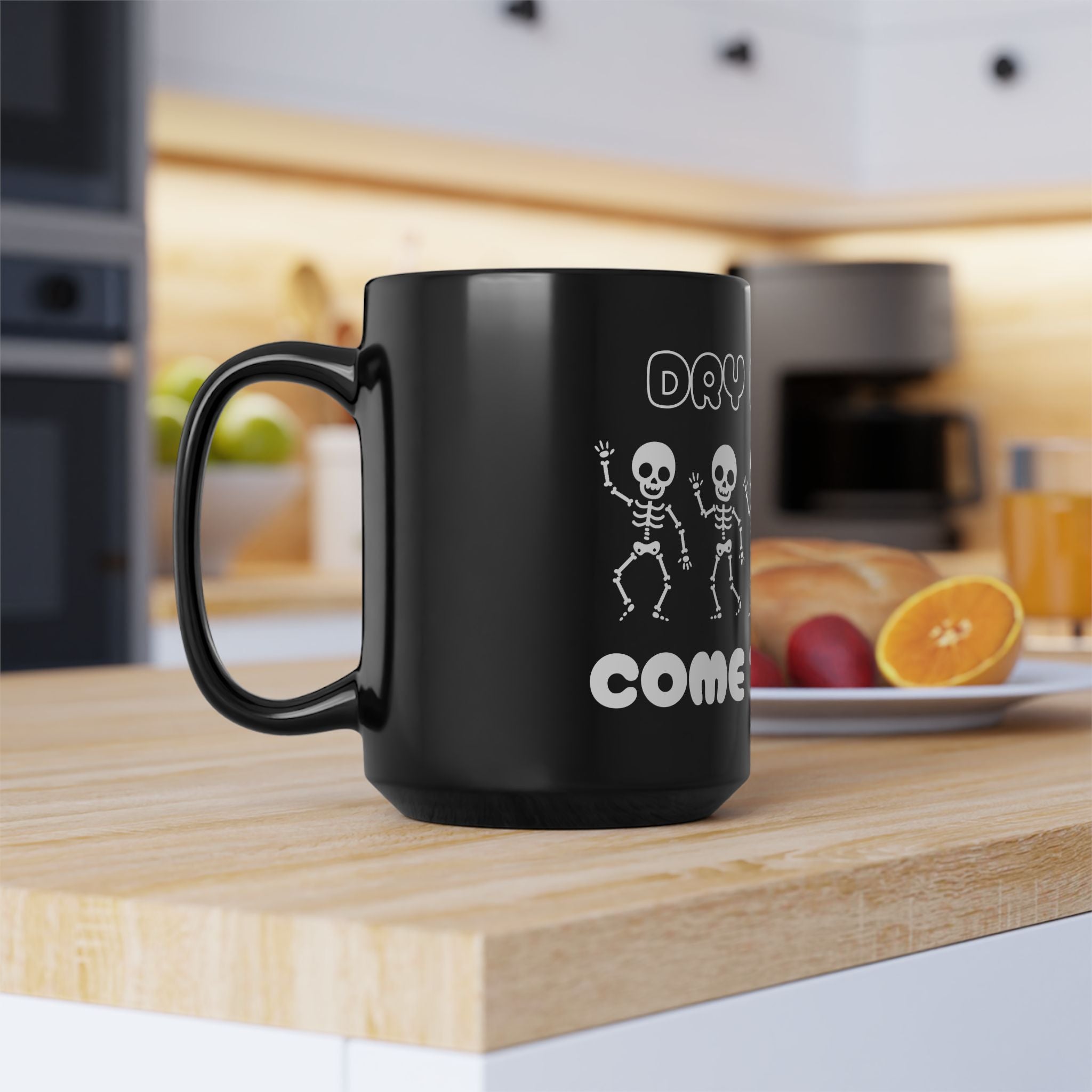 Dry Bones Mug - Fun Halloween Coffee Cup - Gift for Halloween Lovers, Spooky Decor, Party