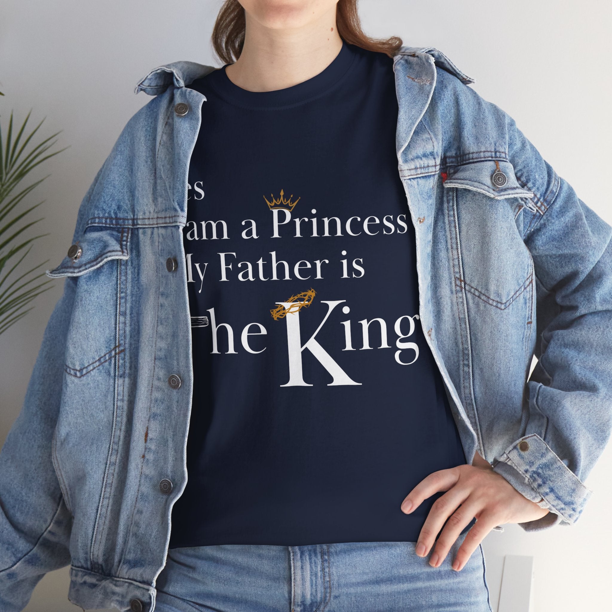Christian Princess Tee - Inspirational Faith T-Shirt, Gift for Women, Casual Wear, Church Events, Everyday Comfort