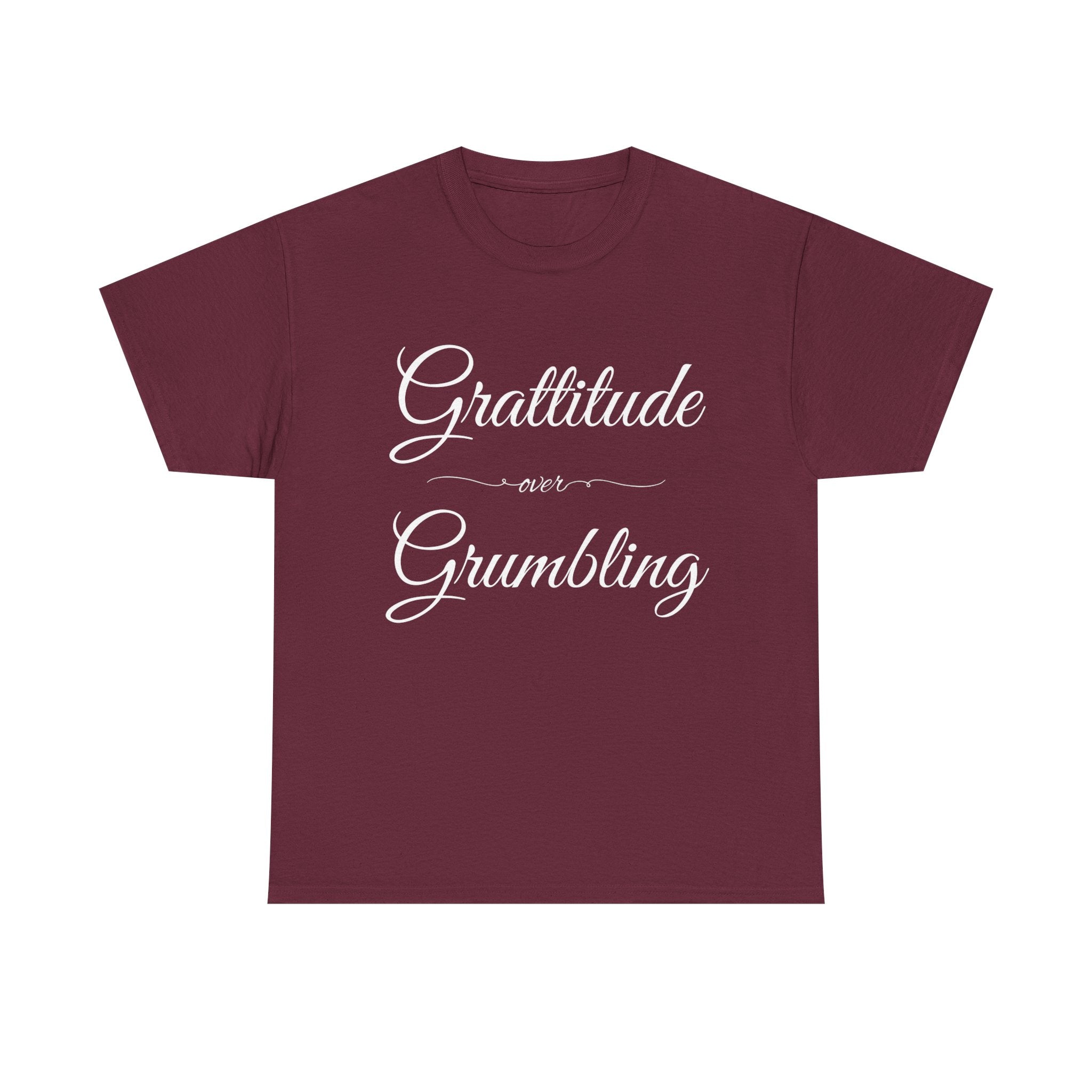 Gratitude Over Grumbling Unisex Heavy Cotton Tee - Positive Vibes T-Shirt, Gift for Friends, Motivational Clothing, Everyday Wear, [...]