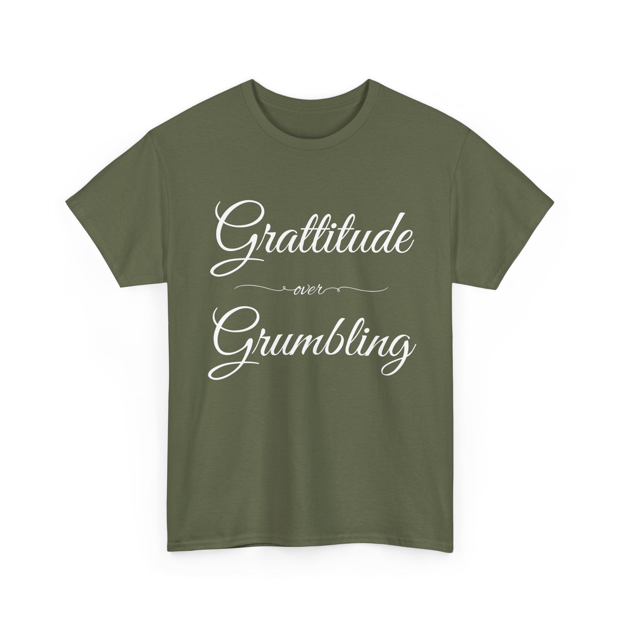 Gratitude Over Grumbling Unisex Heavy Cotton Tee - Positive Vibes T-Shirt, Gift for Friends, Motivational Clothing, Everyday Wear, [...]