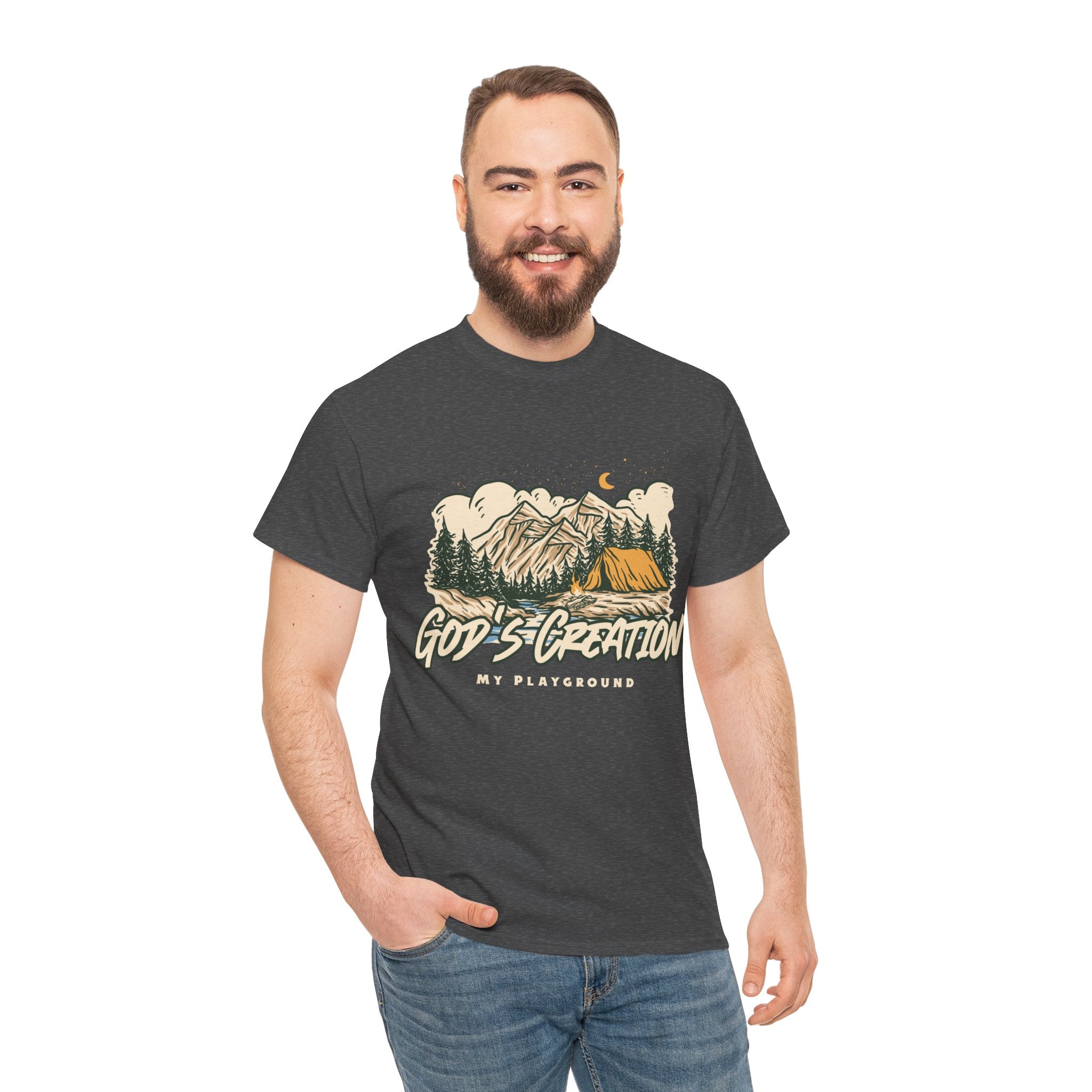 Nature-Inspired Unisex Heavy Cotton Tee, God’s Creation My Playground Shirt, Outdoor Enthusiast Apparel, Gift for Adventurers, Camping [...]