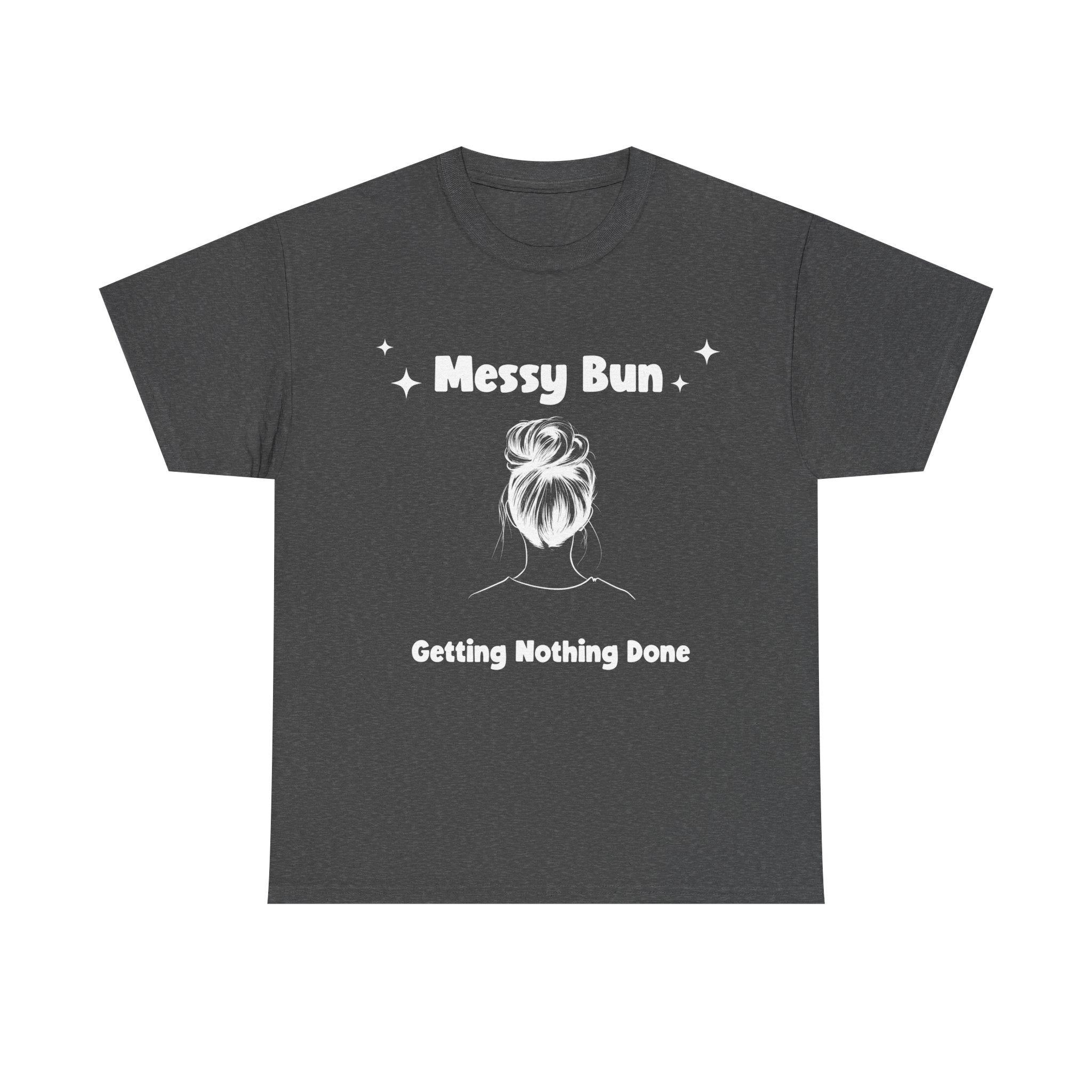 Messy Bun Getting Nothing Done Unisex Heavy Cotton Tee - Casual Everyday Tee for Home, Gift for Friends, Relaxed Fit for Women, Funny Quote Shirt, Ideal [...]