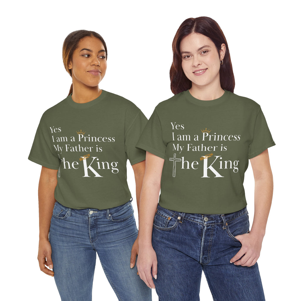 Christian Princess Tee - Inspirational Faith T-Shirt, Gift for Women, Casual Wear, Church Events, Everyday Comfort