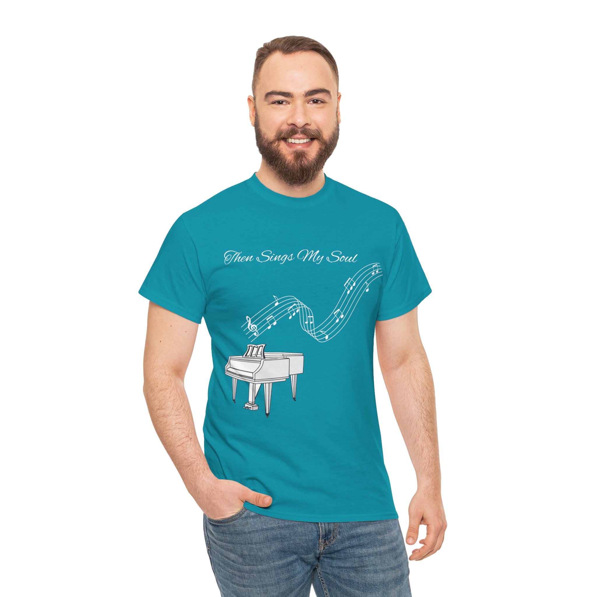 Melodic Soul Unisex Tee | Music Lover's Gift, Creative Expression, Casual Wear, Piano Art, Gift for Musicians