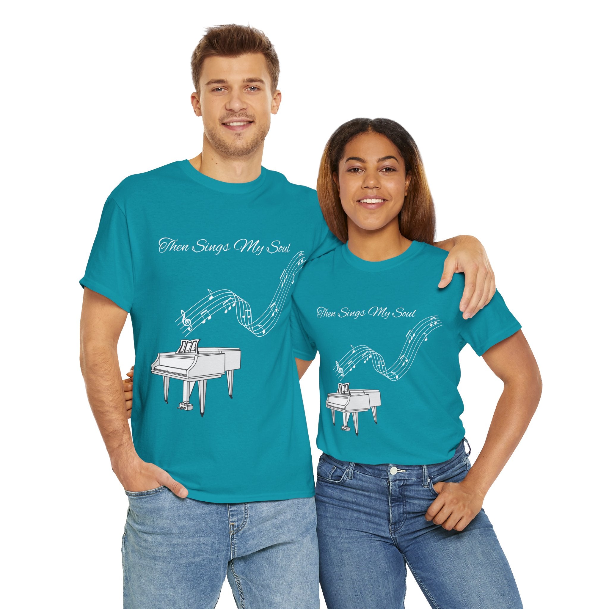 Melodic Soul Unisex Tee | Music Lover's Gift, Creative Expression, Casual Wear, Piano Art, Gift for Musicians