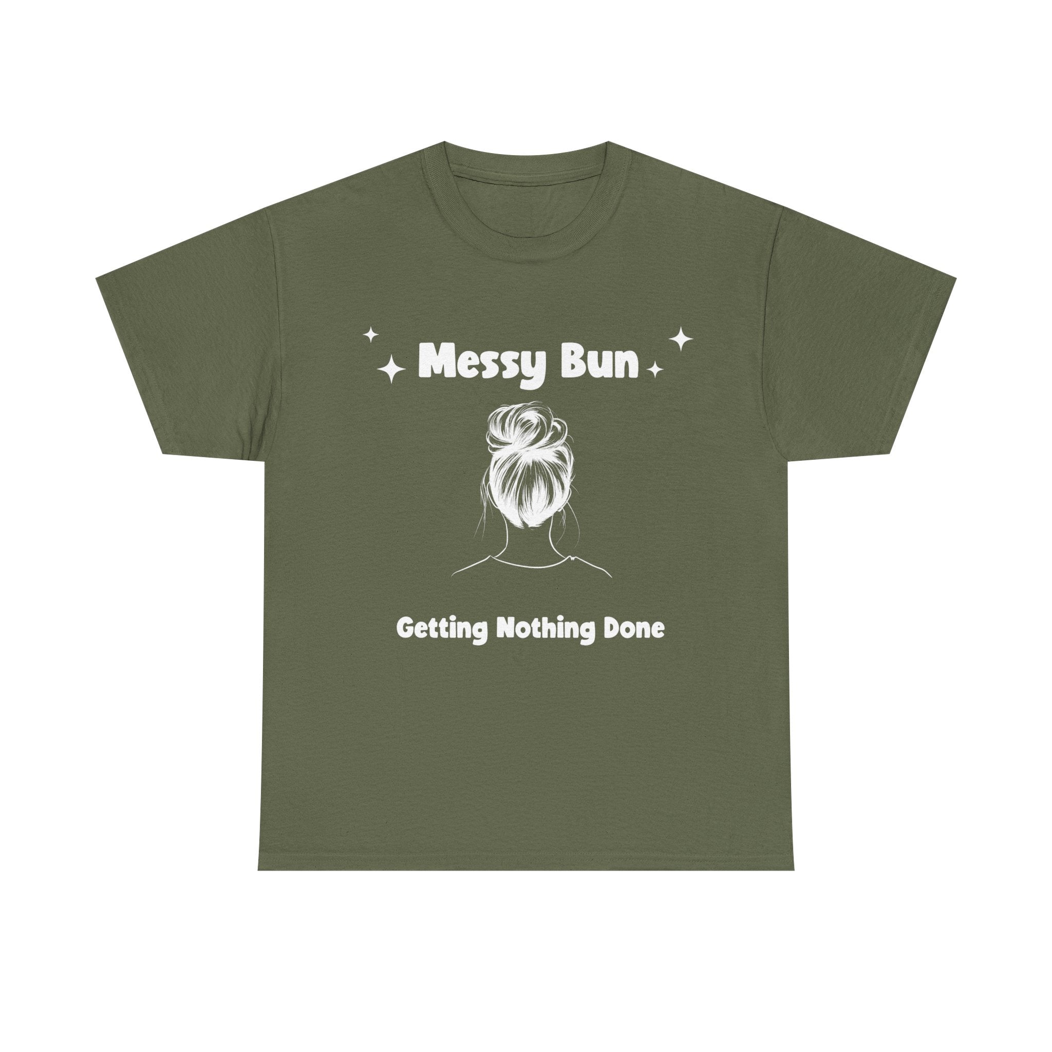 Messy Bun Getting Nothing Done Unisex Heavy Cotton Tee - Casual Everyday Tee for Home, Gift for Friends, Relaxed Fit for Women, Funny Quote Shirt, Ideal [...]