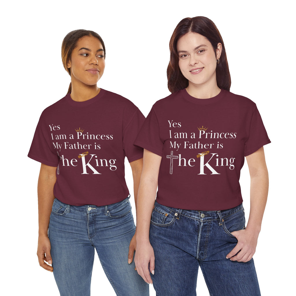 Christian Princess Tee - Inspirational Faith T-Shirt, Gift for Women, Casual Wear, Church Events, Everyday Comfort