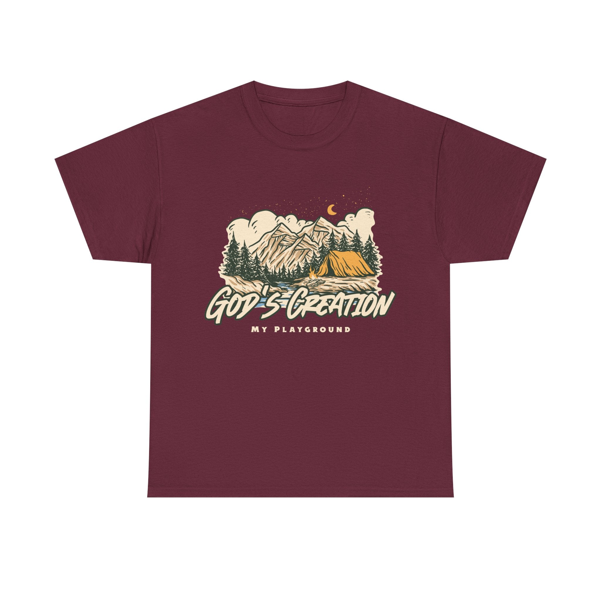 Nature-Inspired Unisex Heavy Cotton Tee, God’s Creation My Playground Shirt, Outdoor Enthusiast Apparel, Gift for Adventurers, Camping [...]