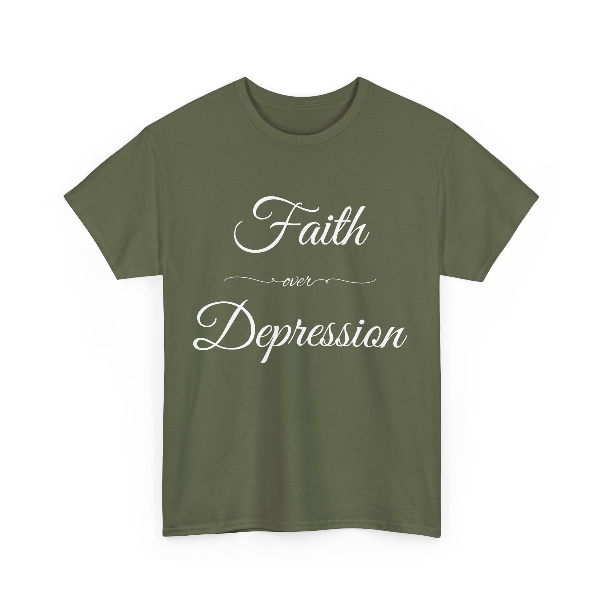 Faith Over Depression Unisex Heavy Cotton Tee | Inspirational Shirt, Mental Health Awareness Gift, Casual T-shirt, Everyday Wear, [...]