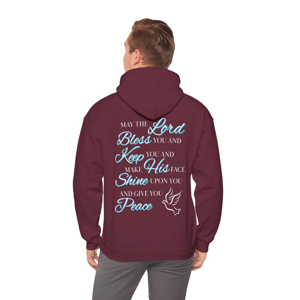 May The Lord Bless You And Keep You - Design on Back Hoodie