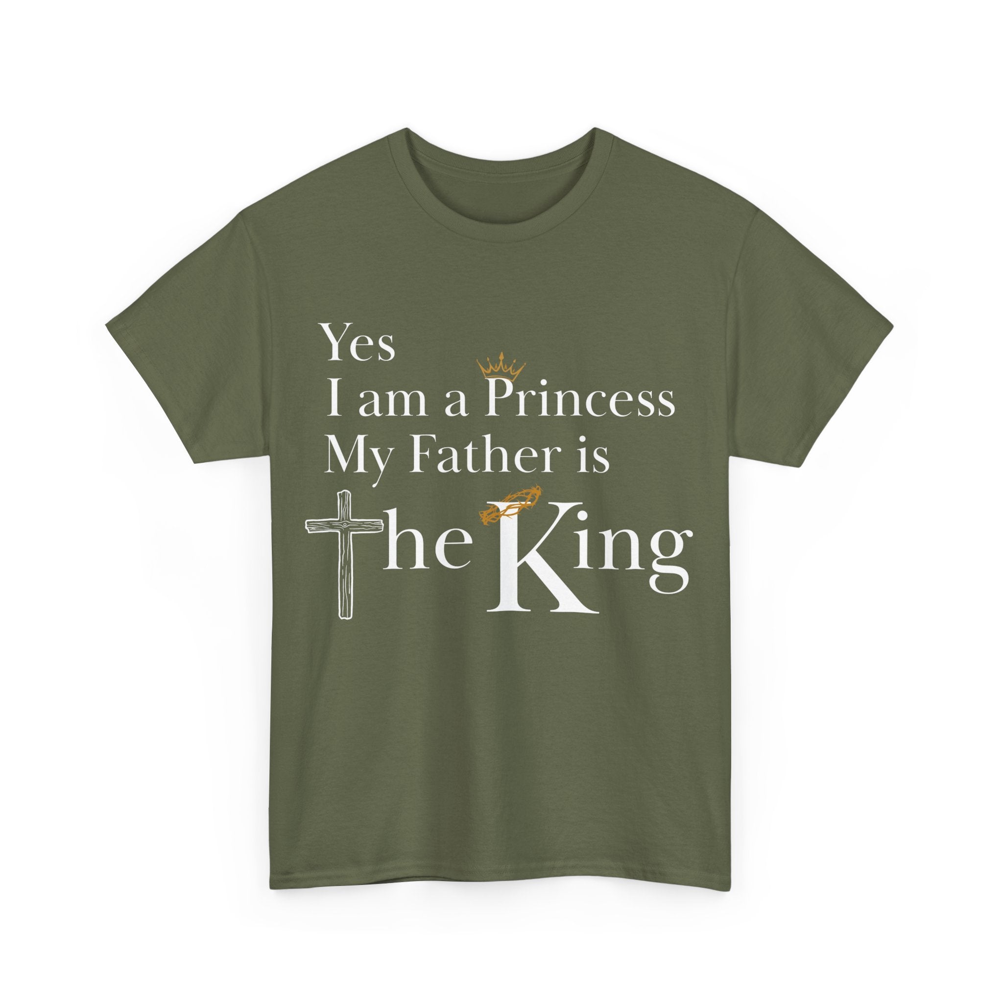 Christian Princess Tee - Inspirational Faith T-Shirt, Gift for Women, Casual Wear, Church Events, Everyday Comfort