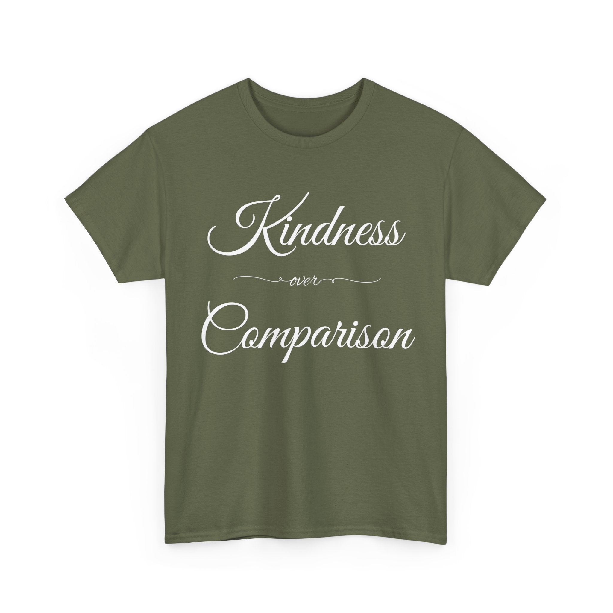 Kindness Over Comparison Unisex Tee, Inspirational Graphic T-Shirt, Gift for Friends, Motivational Shirt, Everyday Wear, Casual Style