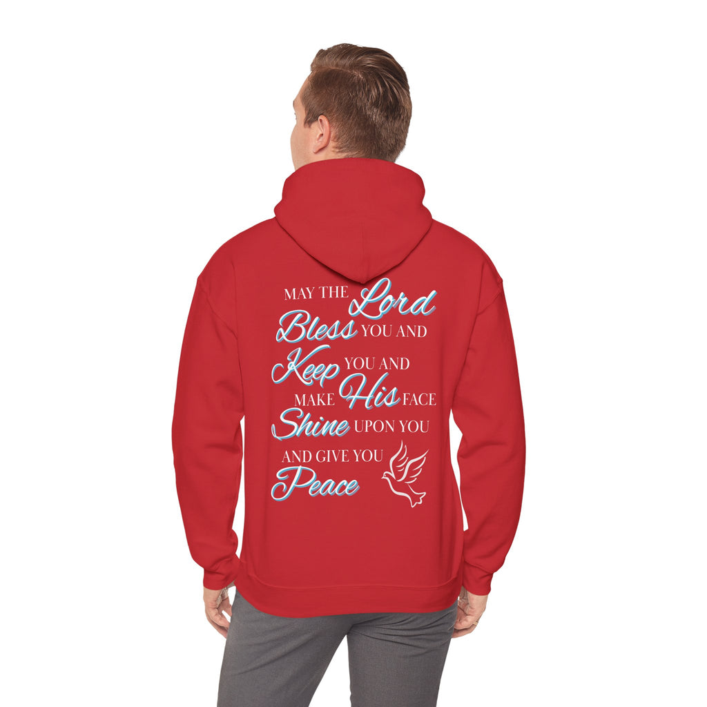May The Lord Bless You And Keep You - Design on Back Hoodie