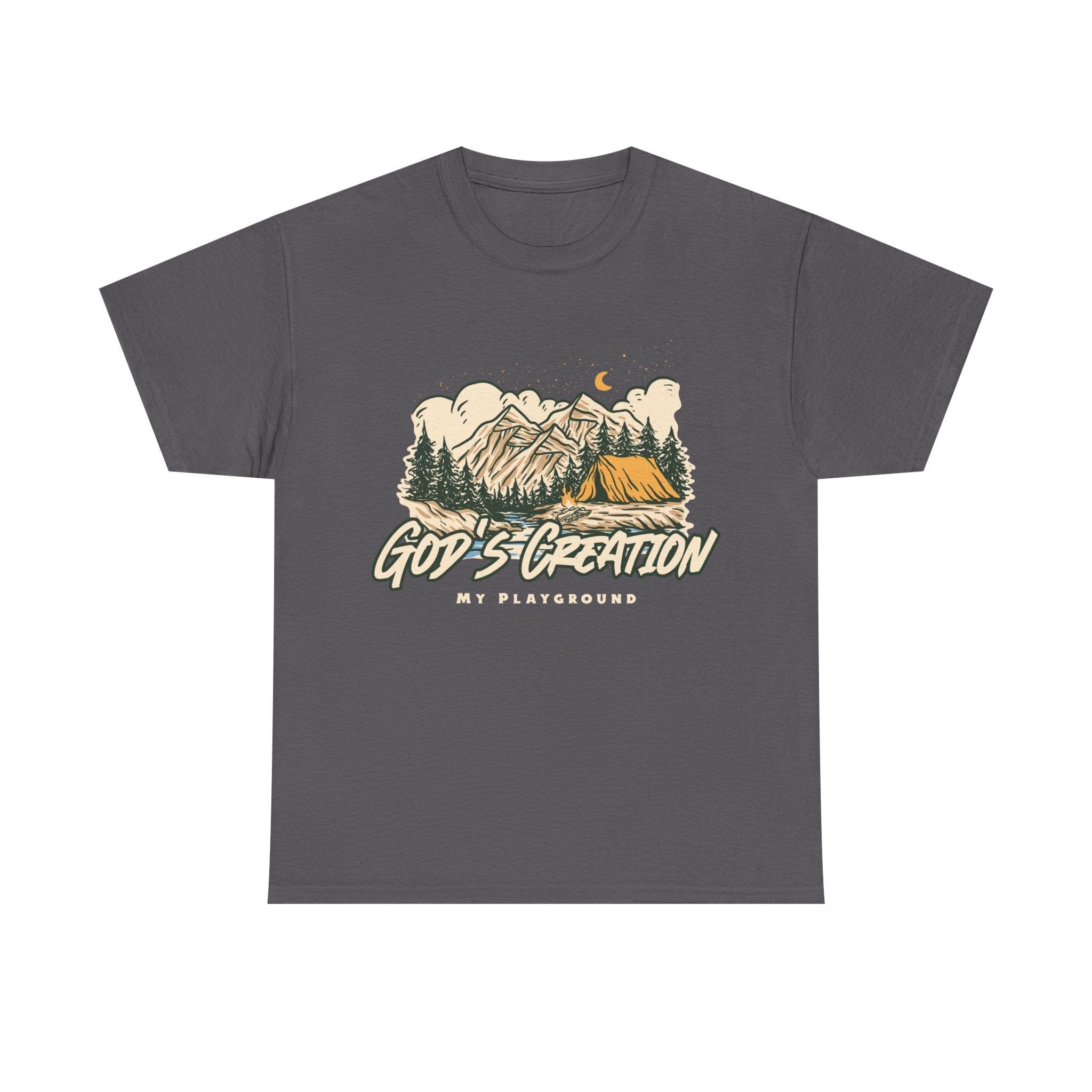 Nature-Inspired Unisex Heavy Cotton Tee, God’s Creation My Playground Shirt, Outdoor Enthusiast Apparel, Gift for Adventurers, Camping [...]