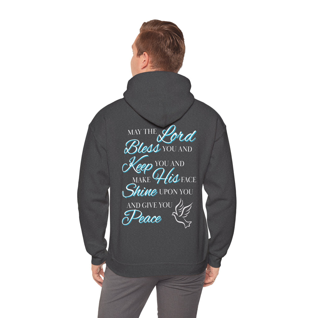 May The Lord Bless You And Keep You - Design on Back Hoodie