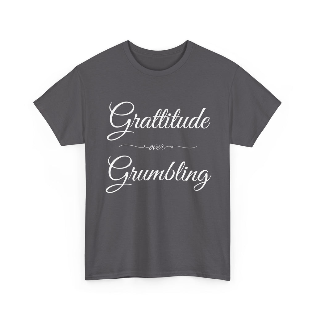 Gratitude Over Grumbling Unisex Heavy Cotton Tee - Positive Vibes T-Shirt, Gift for Friends, Motivational Clothing, Everyday Wear, [...]