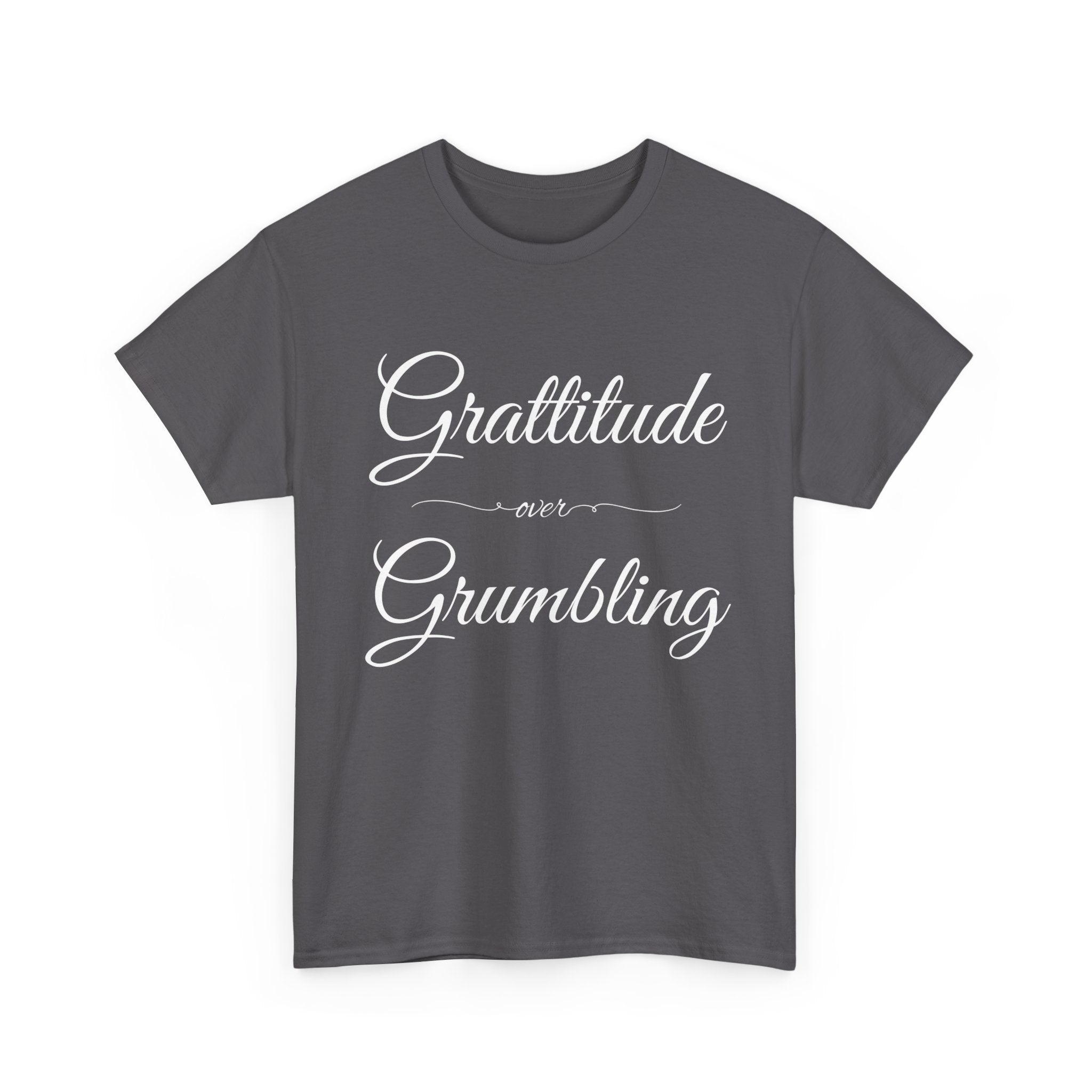 Gratitude Over Grumbling Unisex Heavy Cotton Tee - Positive Vibes T-Shirt, Gift for Friends, Motivational Clothing, Everyday Wear, [...]