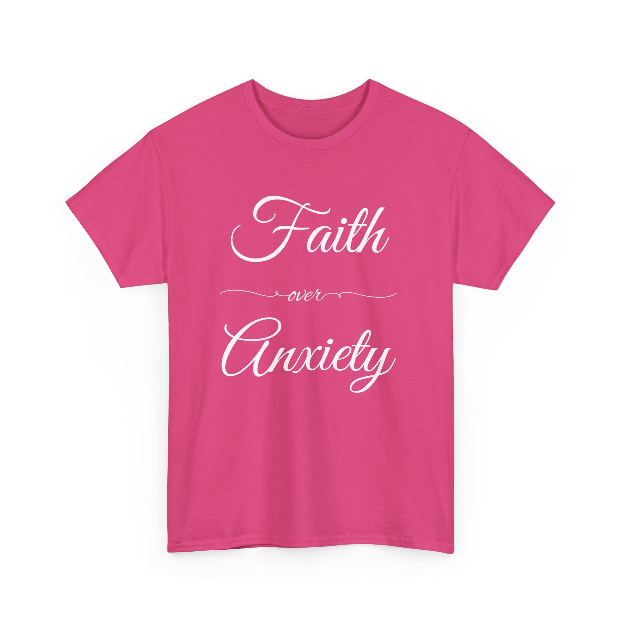 Faith Over Anxiety Unisex Heavy Cotton Tee, Motivational T-Shirt for Stress Relief, Mindfulness Apparel, Gift for Mental Health [...]