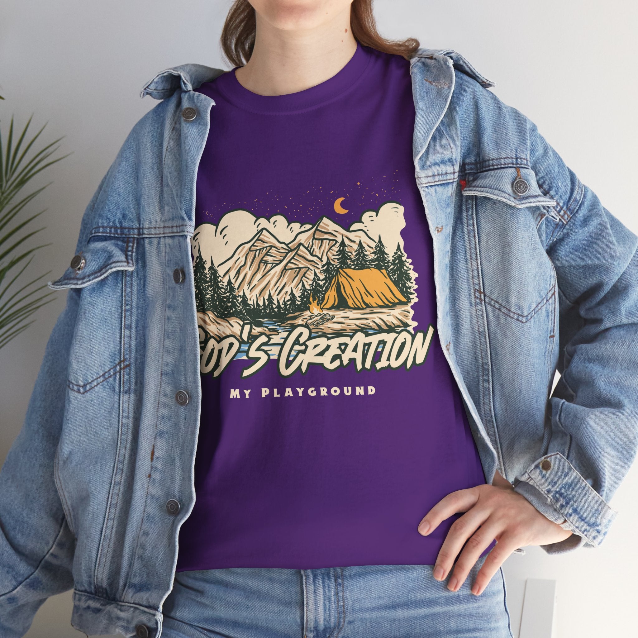 Nature-Inspired Unisex Heavy Cotton Tee, God’s Creation My Playground Shirt, Outdoor Enthusiast Apparel, Gift for Adventurers, Camping [...]