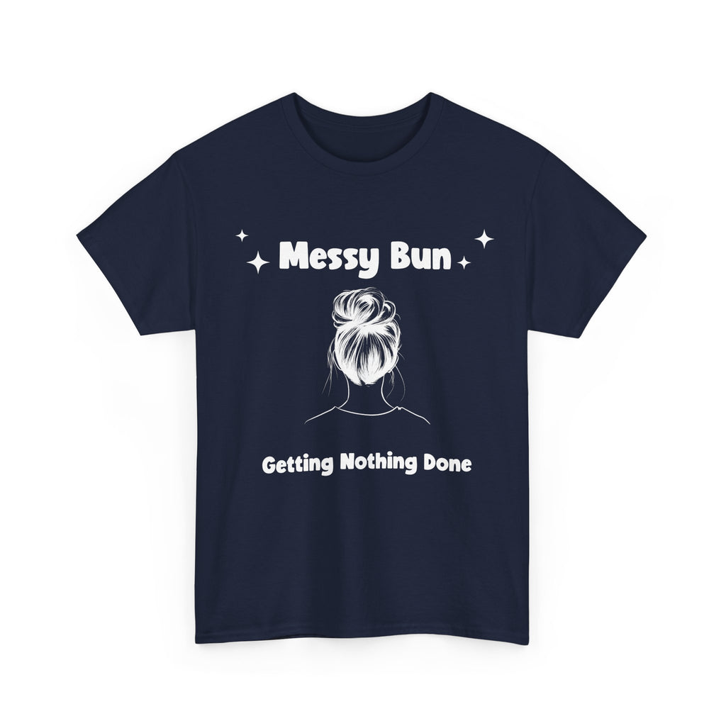 Messy Bun Getting Nothing Done Unisex Heavy Cotton Tee - Casual Everyday Tee for Home, Gift for Friends, Relaxed Fit for Women, Funny Quote Shirt, Ideal [...]