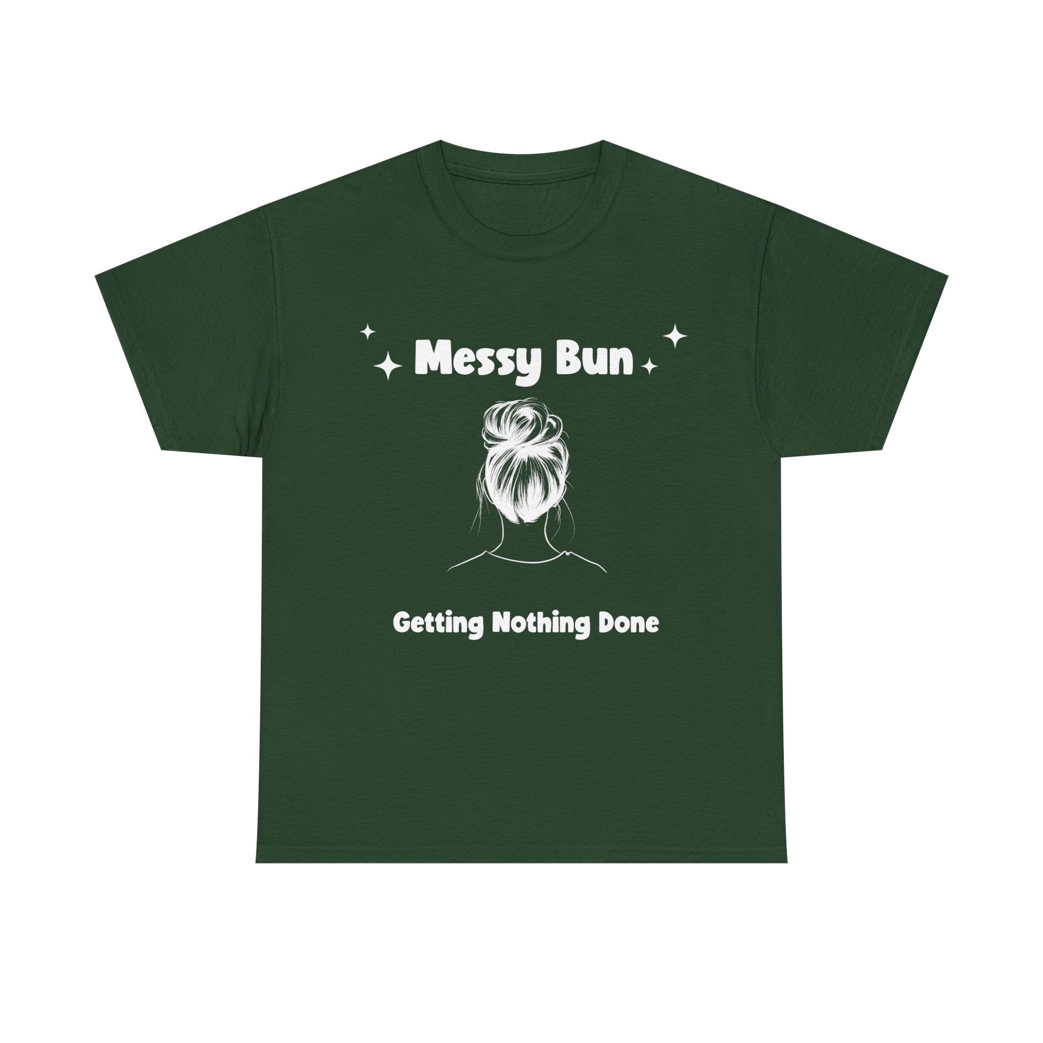 Messy Bun Getting Nothing Done Unisex Heavy Cotton Tee - Casual Everyday Tee for Home, Gift for Friends, Relaxed Fit for Women, Funny Quote Shirt, Ideal [...]