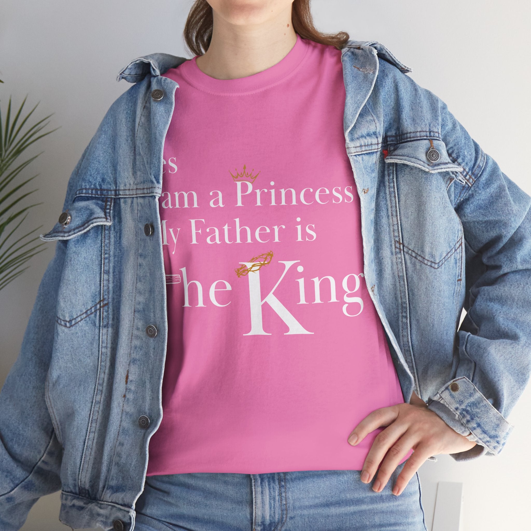 Christian Princess Tee - Inspirational Faith T-Shirt, Gift for Women, Casual Wear, Church Events, Everyday Comfort