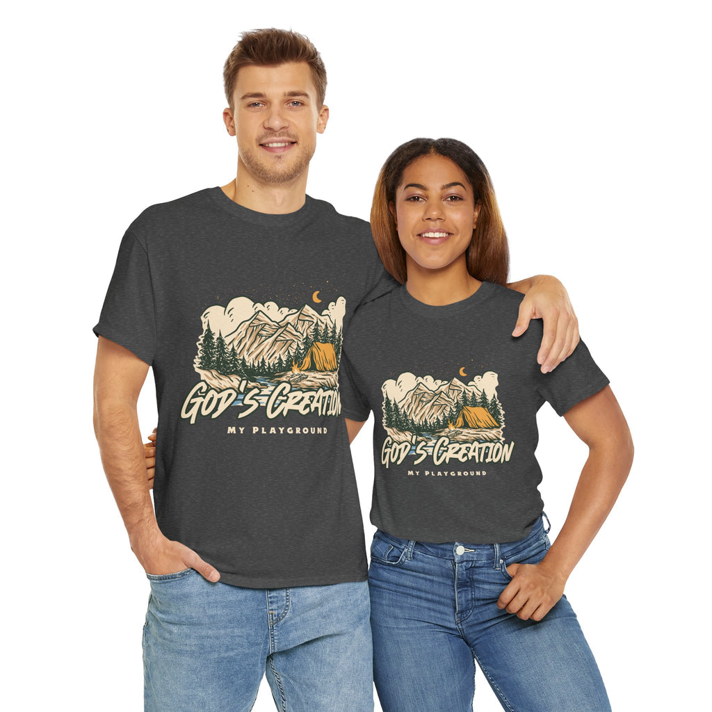 Nature-Inspired Unisex Heavy Cotton Tee, God’s Creation My Playground Shirt, Outdoor Enthusiast Apparel, Gift for Adventurers, Camping [...]