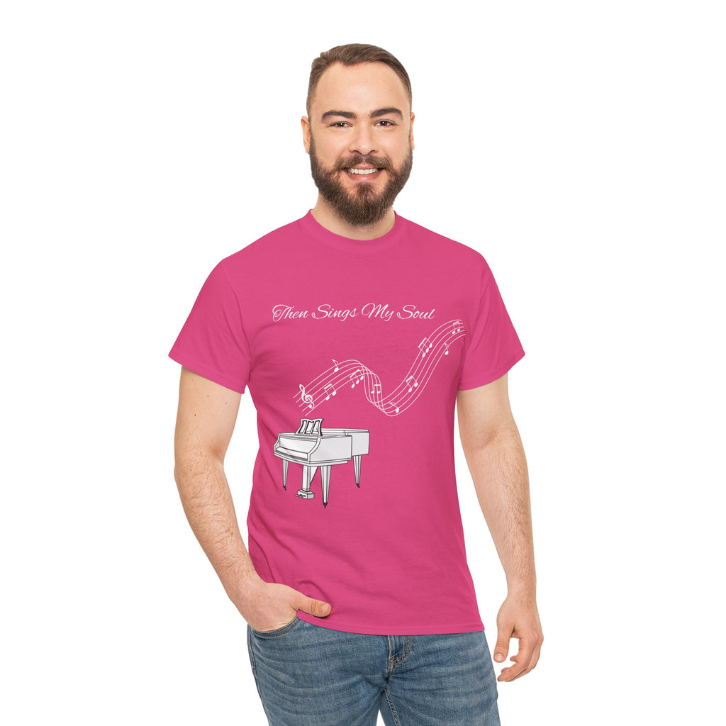 Melodic Soul Unisex Tee | Music Lover's Gift, Creative Expression, Casual Wear, Piano Art, Gift for Musicians