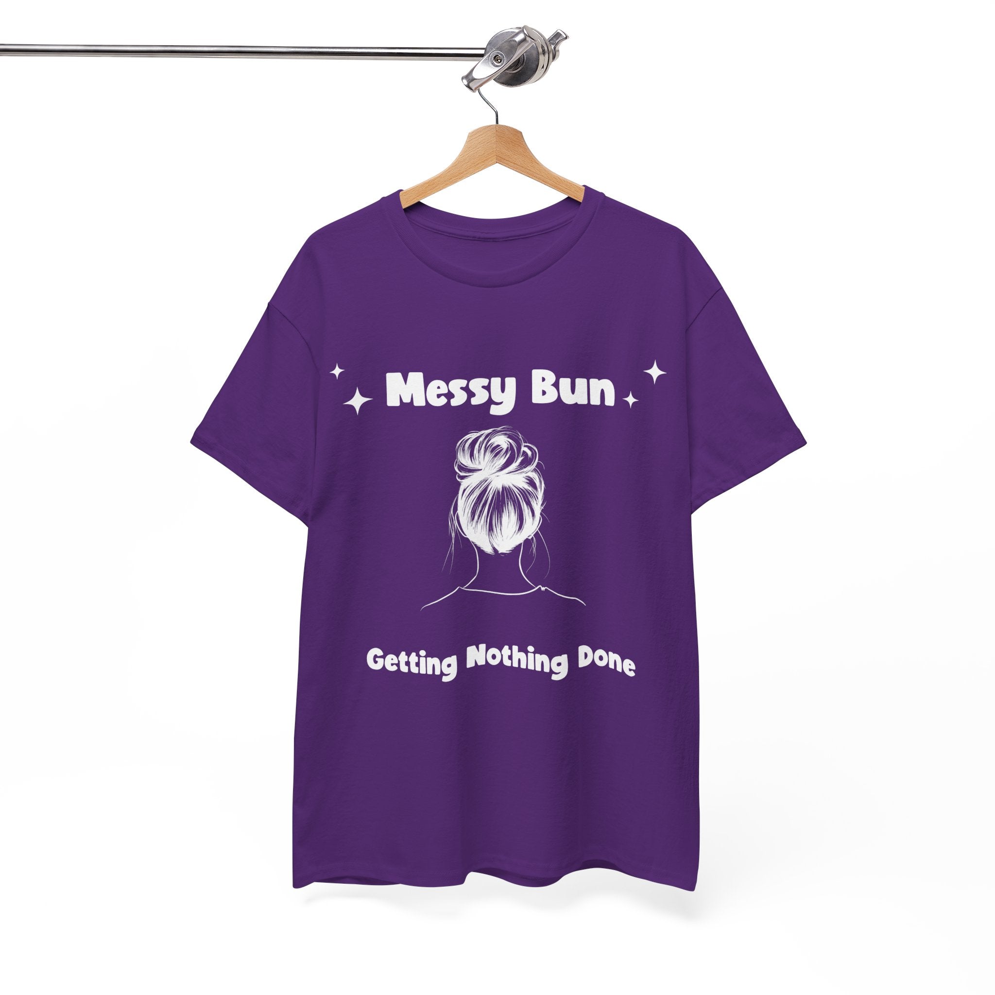 Messy Bun Getting Nothing Done Unisex Heavy Cotton Tee - Casual Everyday Tee for Home, Gift for Friends, Relaxed Fit for Women, Funny Quote Shirt, Ideal [...]