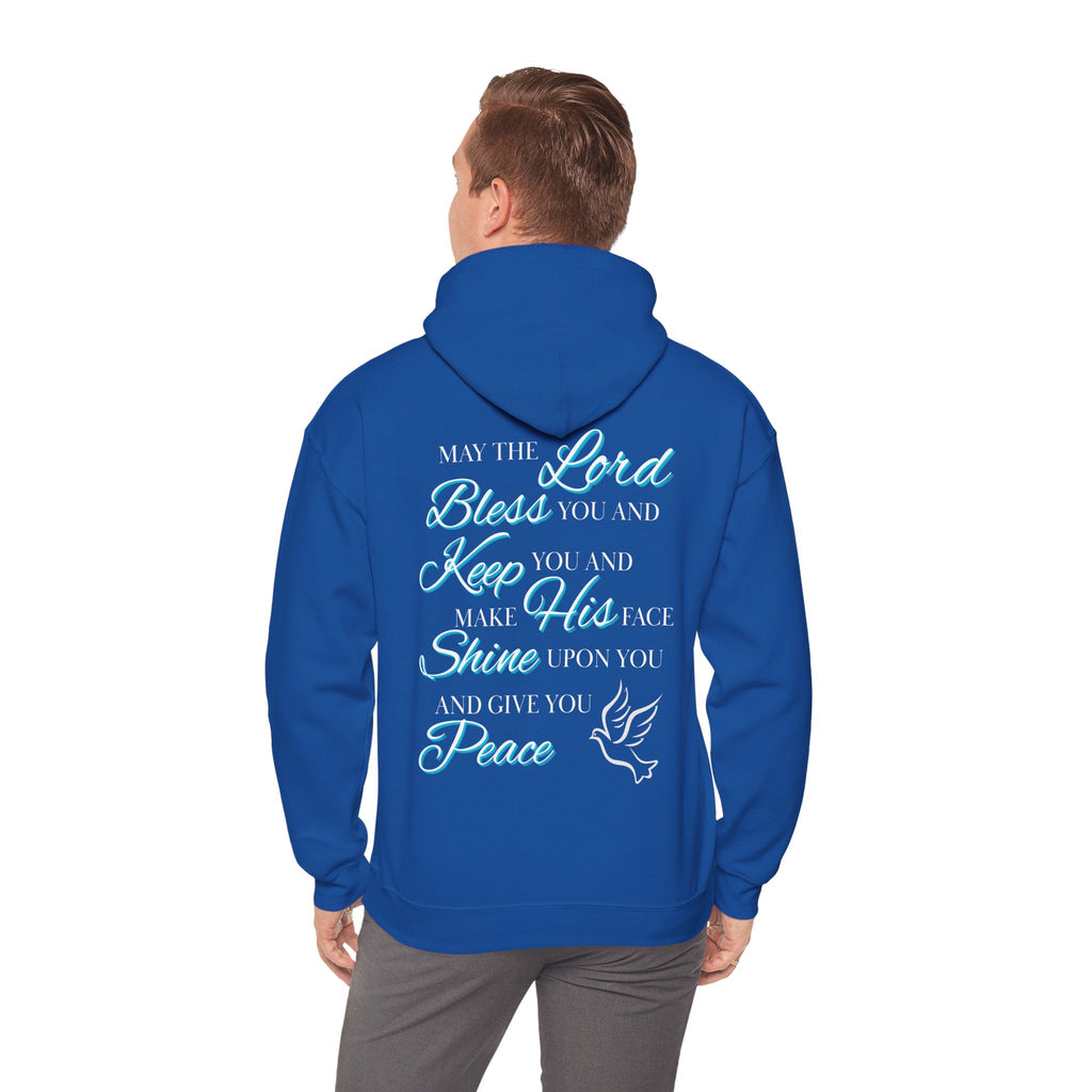 May The Lord Bless You And Keep You - Design on Back Hoodie