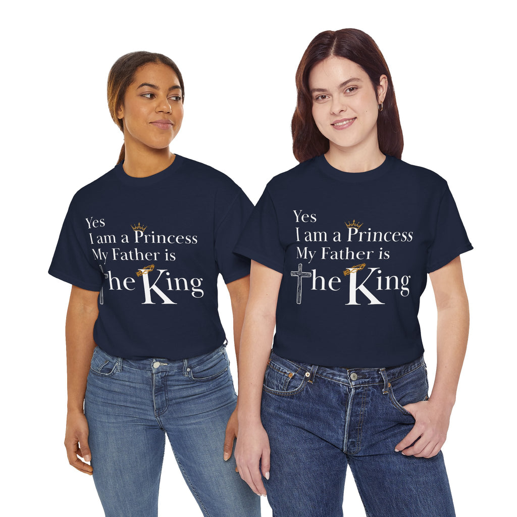 Christian Princess Tee - Inspirational Faith T-Shirt, Gift for Women, Casual Wear, Church Events, Everyday Comfort