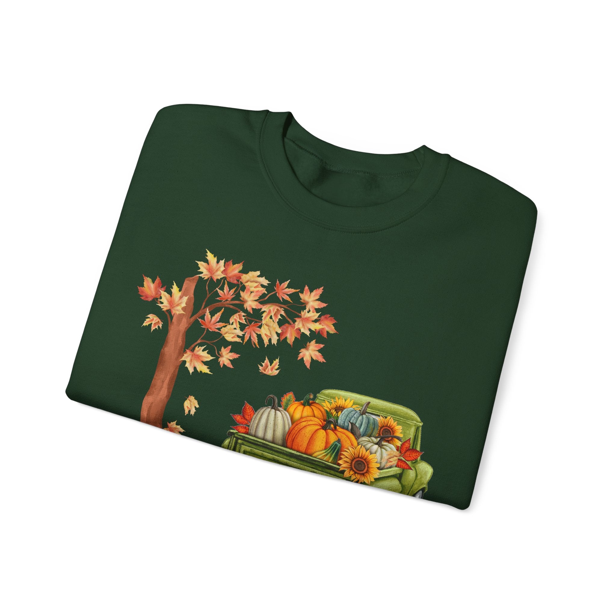 Autumn Vibes Crewneck Sweatshirt – Cozy Fall Apparel, Pumpkin Decor, Harvest Festival Fashion, Unisex Sweatshirt, Seasonal Layering