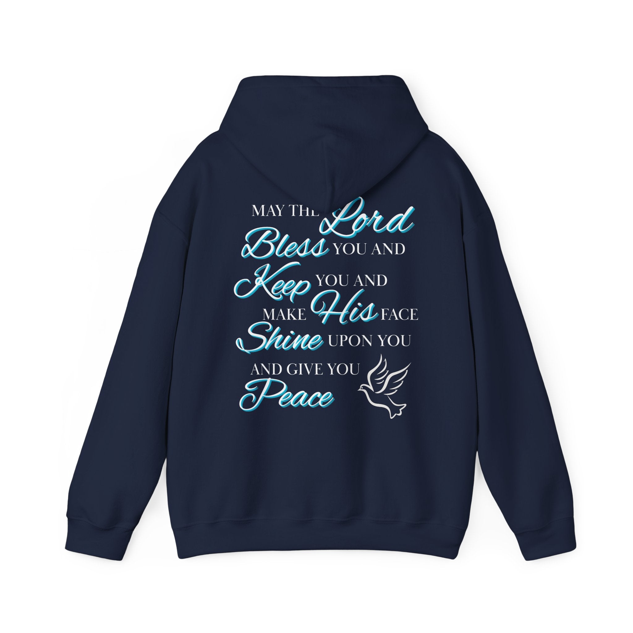 May The Lord Bless You And Keep You - Design on Back Hoodie