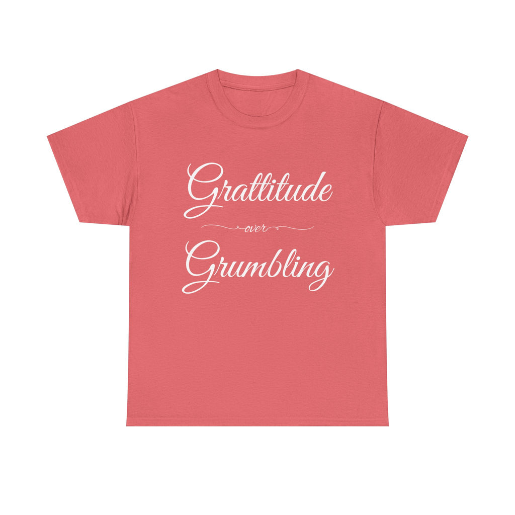 Gratitude Over Grumbling Unisex Heavy Cotton Tee - Positive Vibes T-Shirt, Gift for Friends, Motivational Clothing, Everyday Wear, [...]