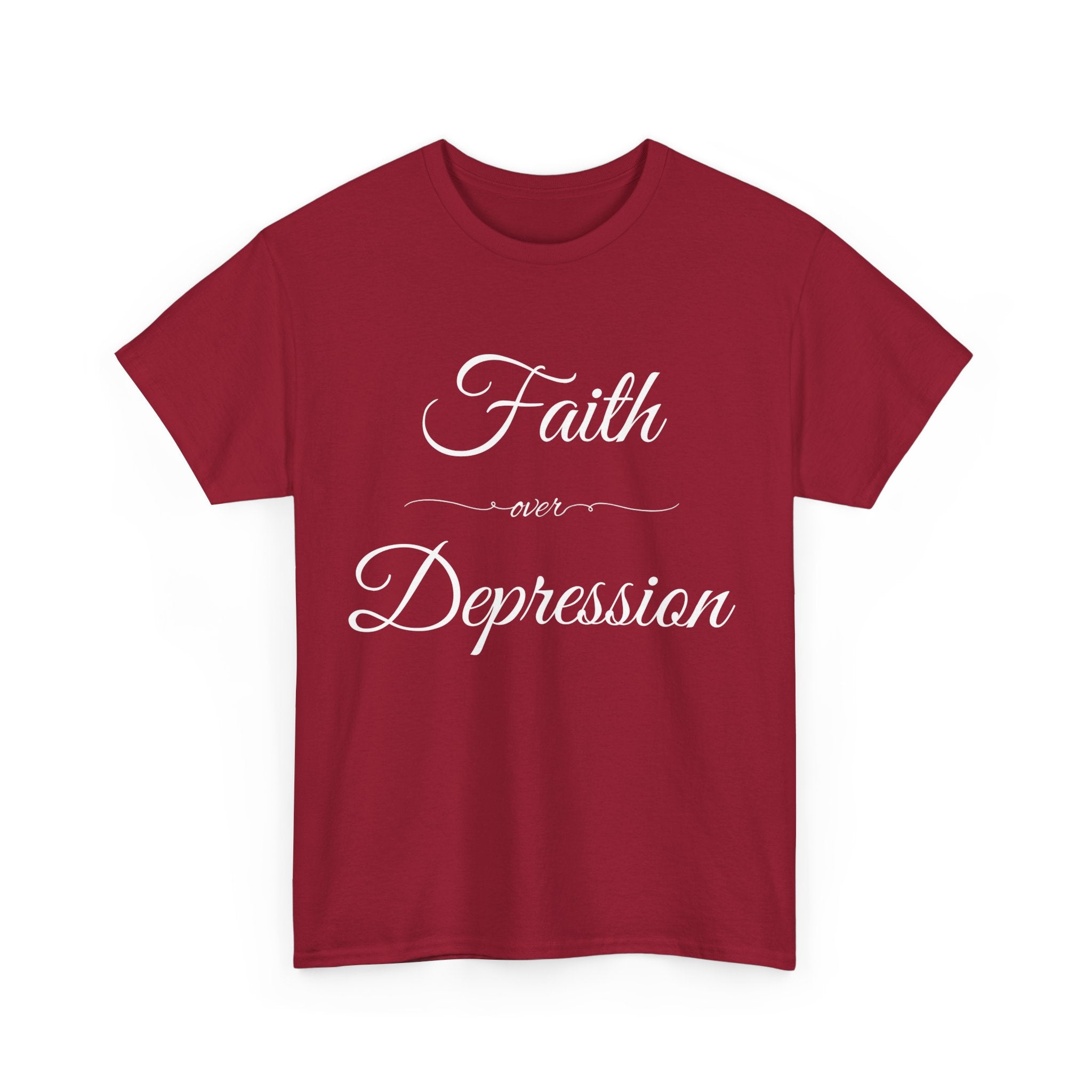 Faith Over Depression Unisex Heavy Cotton Tee | Inspirational Shirt, Mental Health Awareness Gift, Casual T-shirt, Everyday Wear, [...]