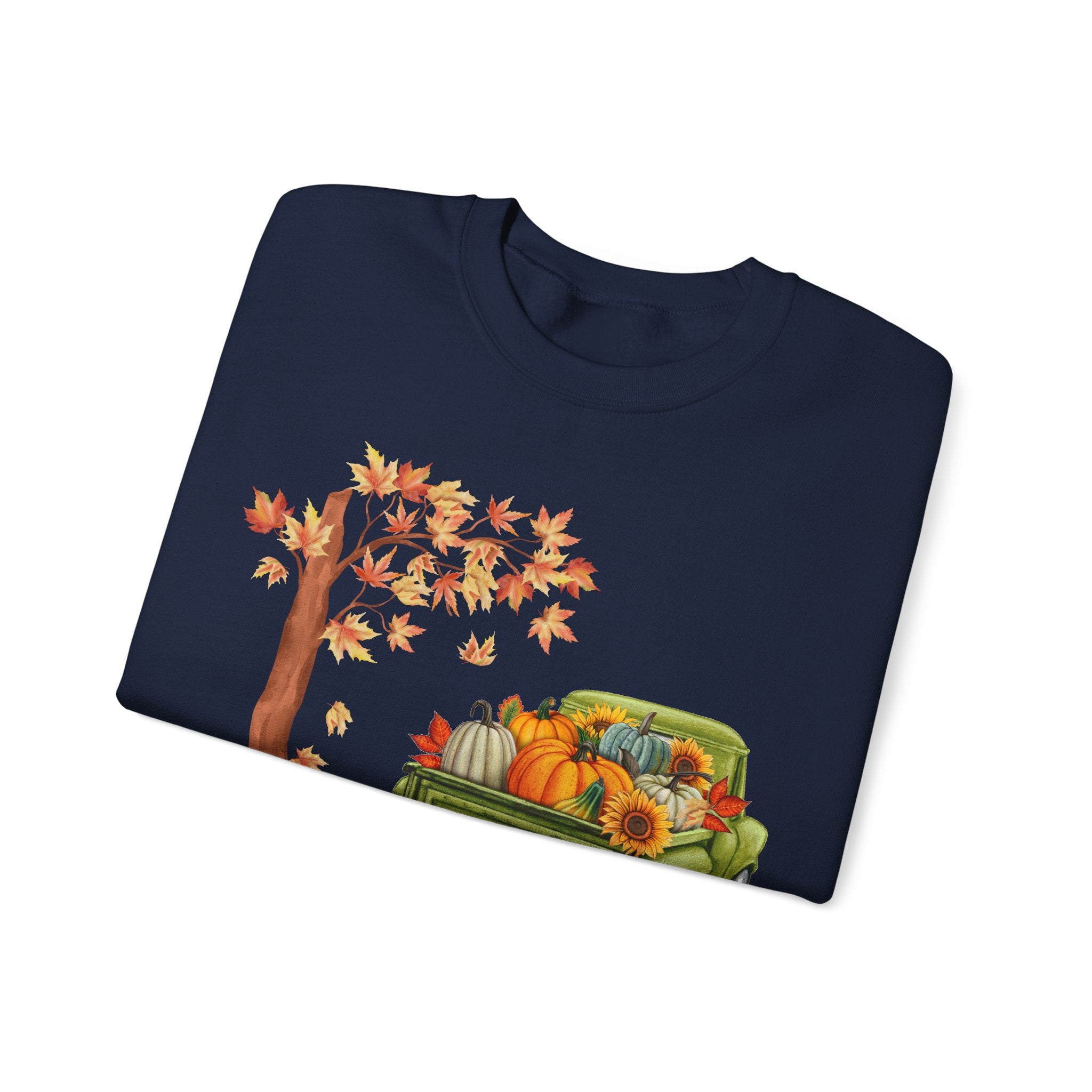 Autumn Vibes Crewneck Sweatshirt – Cozy Fall Apparel, Pumpkin Decor, Harvest Festival Fashion, Unisex Sweatshirt, Seasonal Layering