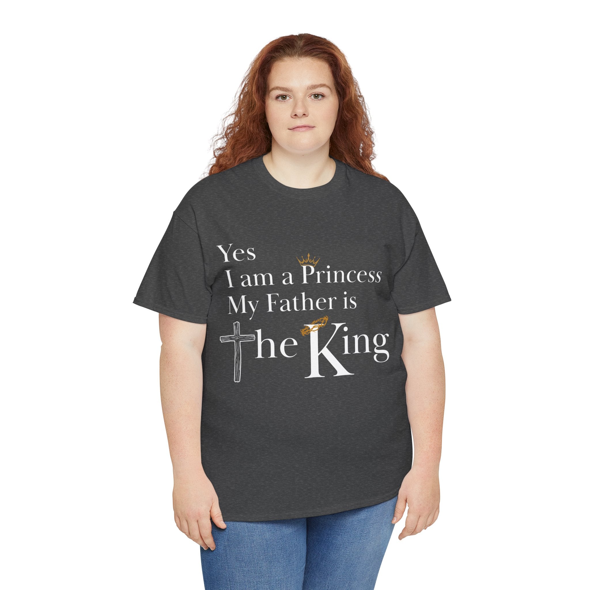 Christian Princess Tee - Inspirational Faith T-Shirt, Gift for Women, Casual Wear, Church Events, Everyday Comfort