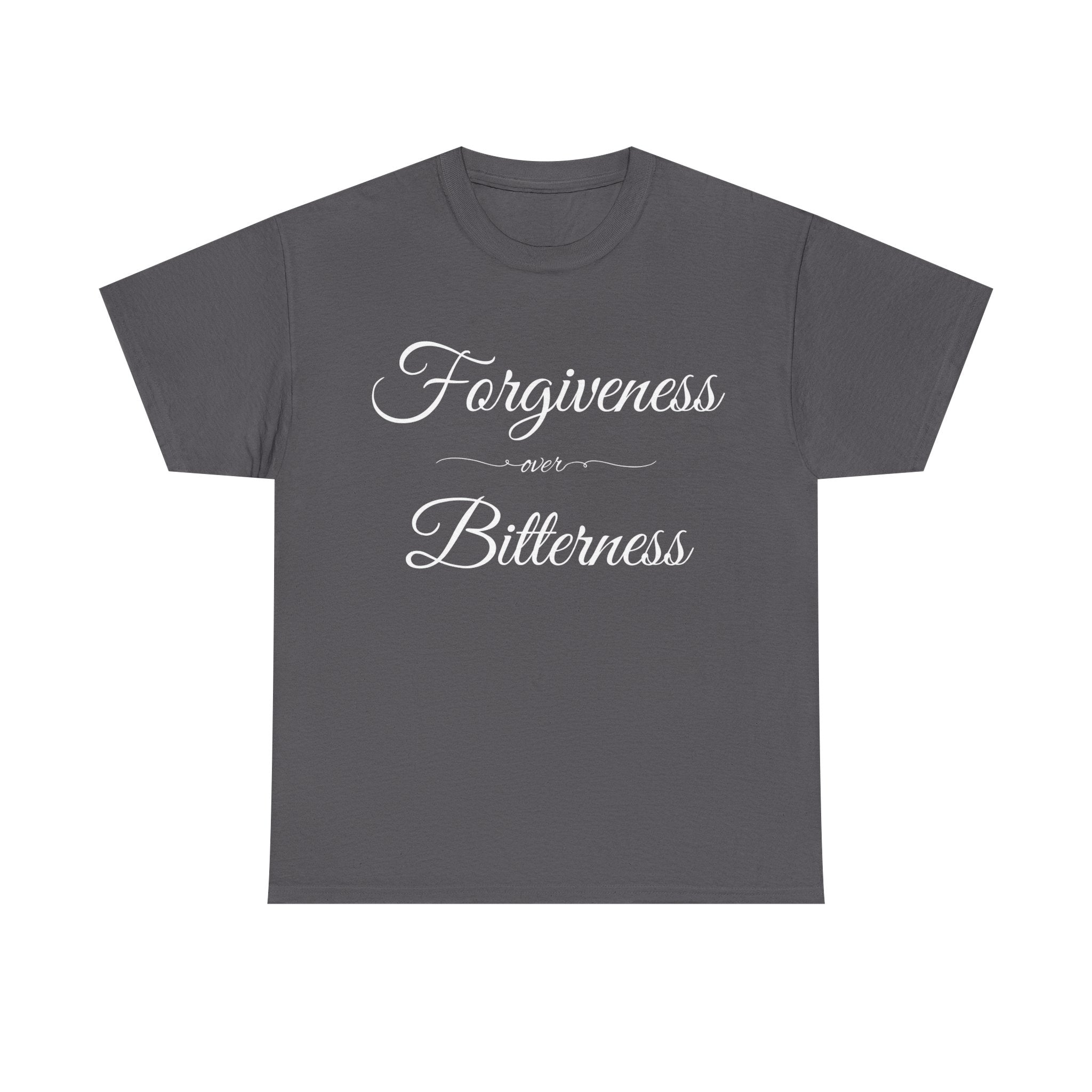 Forgiveness over Bitterness Tee, Inspirational T-Shirt, Positive Message Shirt, Unisex Cotton Tee, Thoughtful Gift for Friends