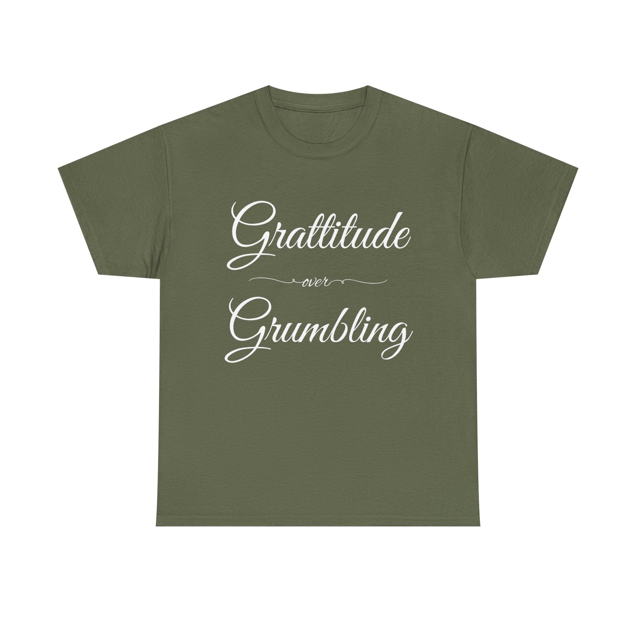 Gratitude Over Grumbling Unisex Heavy Cotton Tee - Positive Vibes T-Shirt, Gift for Friends, Motivational Clothing, Everyday Wear, [...]