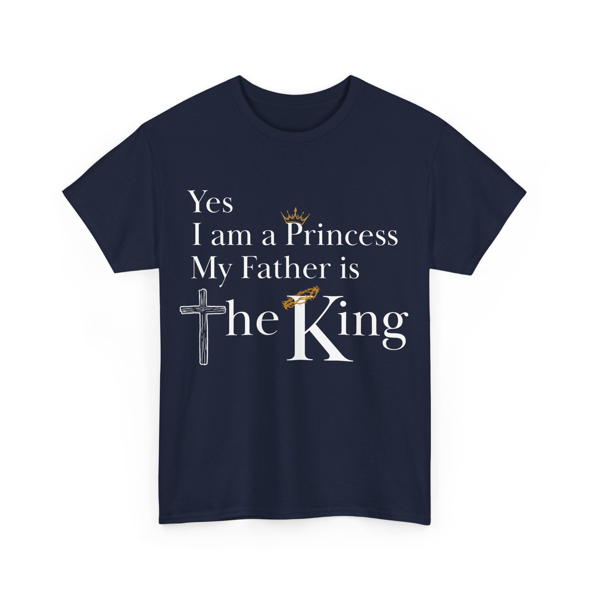 Christian Princess Tee - Inspirational Faith T-Shirt, Gift for Women, Casual Wear, Church Events, Everyday Comfort