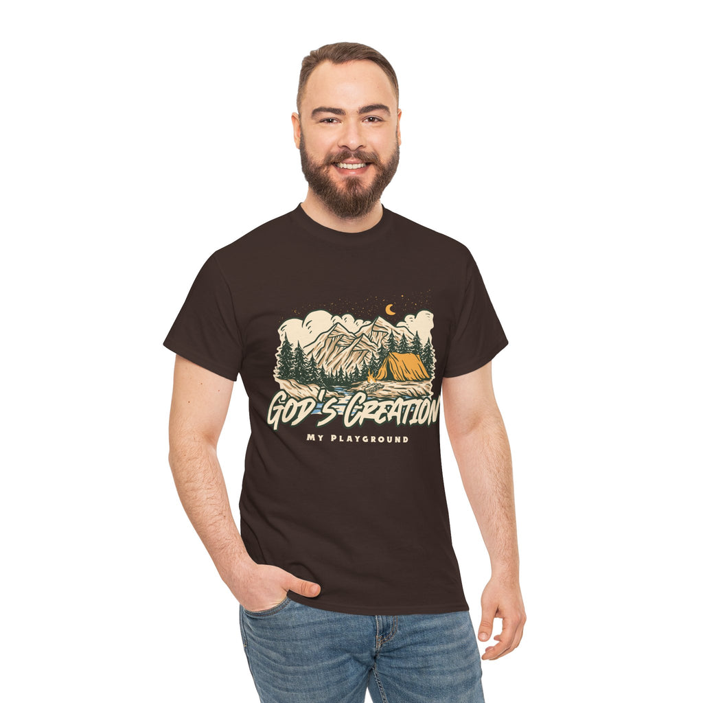 Nature-Inspired Unisex Heavy Cotton Tee, God’s Creation My Playground Shirt, Outdoor Enthusiast Apparel, Gift for Adventurers, Camping [...]