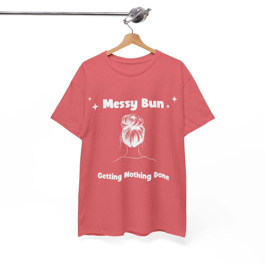 Messy Bun Getting Nothing Done Unisex Heavy Cotton Tee - Casual Everyday Tee for Home, Gift for Friends, Relaxed Fit for Women, Funny Quote Shirt, Ideal [...]