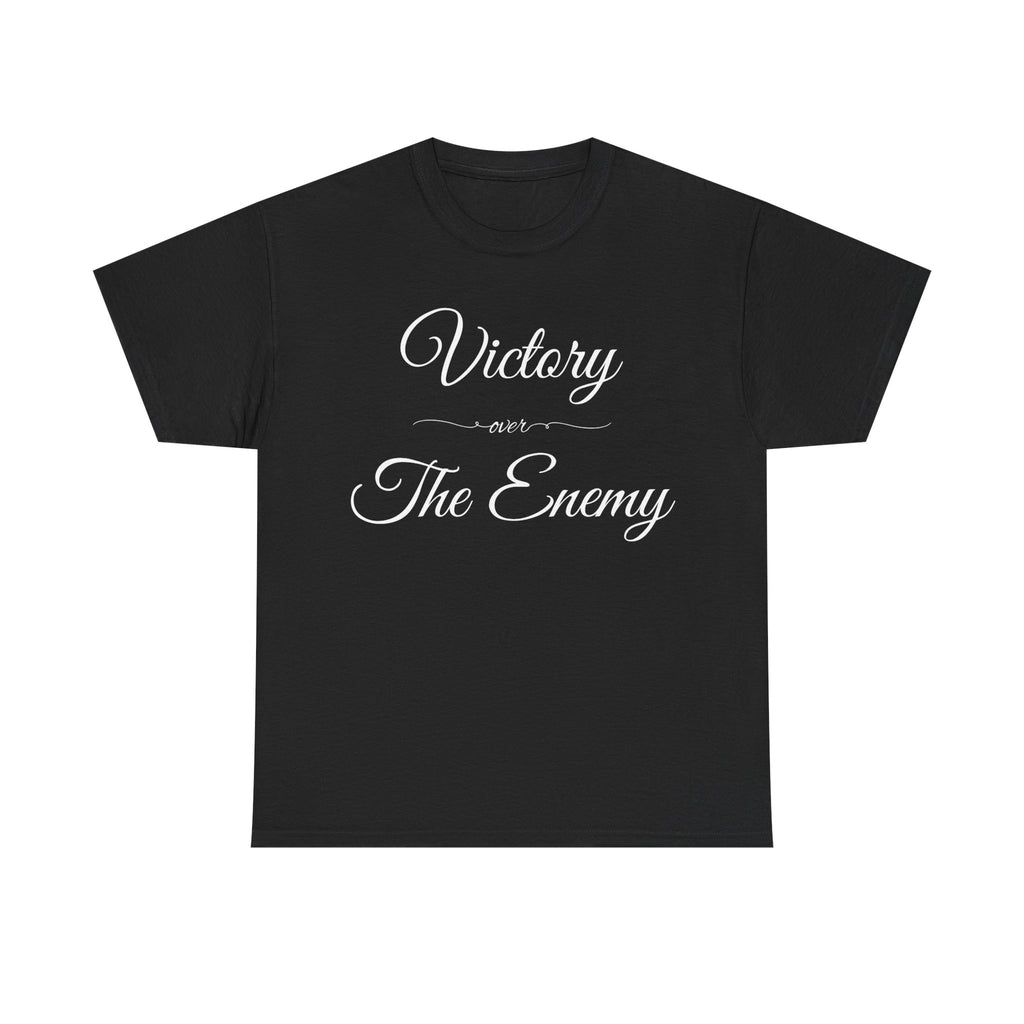 Victory Over The Enemy Tee, Inspirational T-Shirt, Motivational Cotton Tee, Gift for Warriors, Casual Wear, Empowerment Shirt