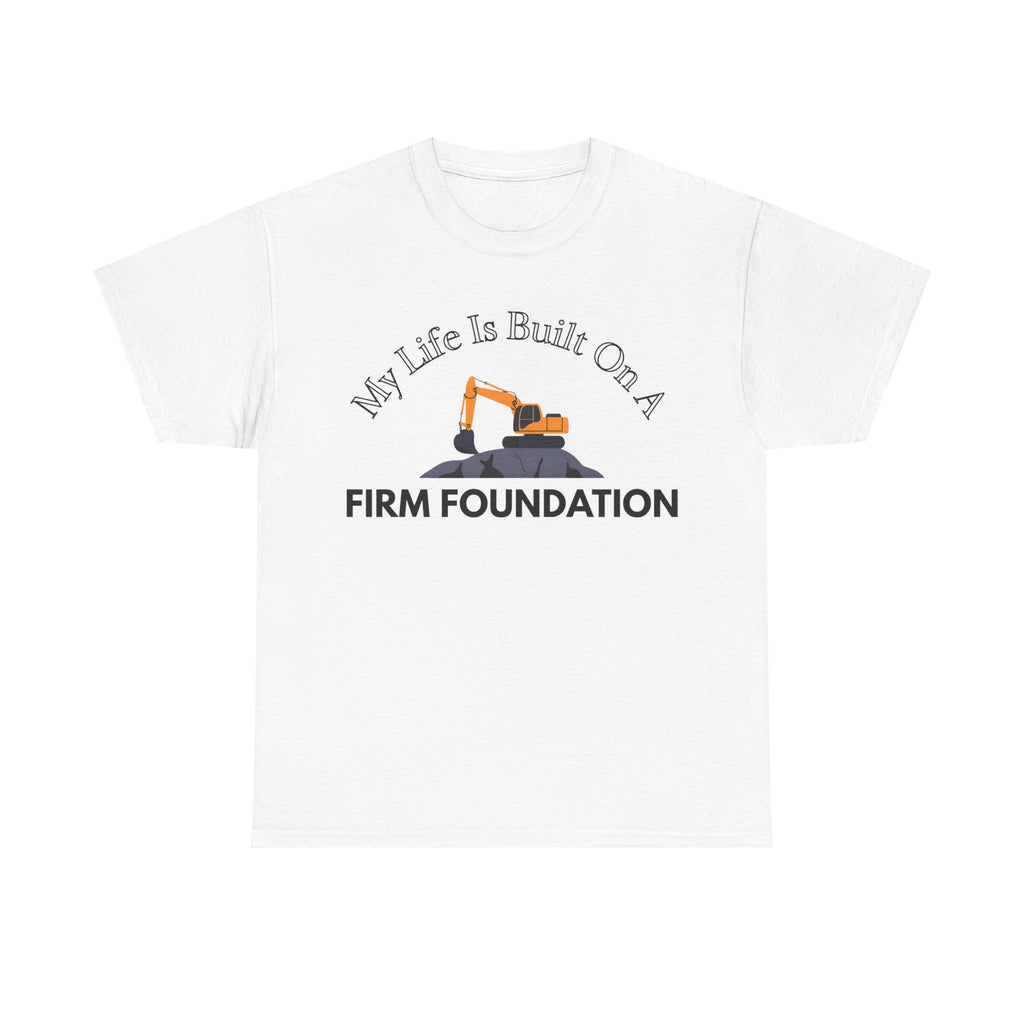Building the Future Tee, Construction Shirt, Motivational Graphic Tee, Gift for Builders, Inspiration Apparel, Firm Foundation Tee