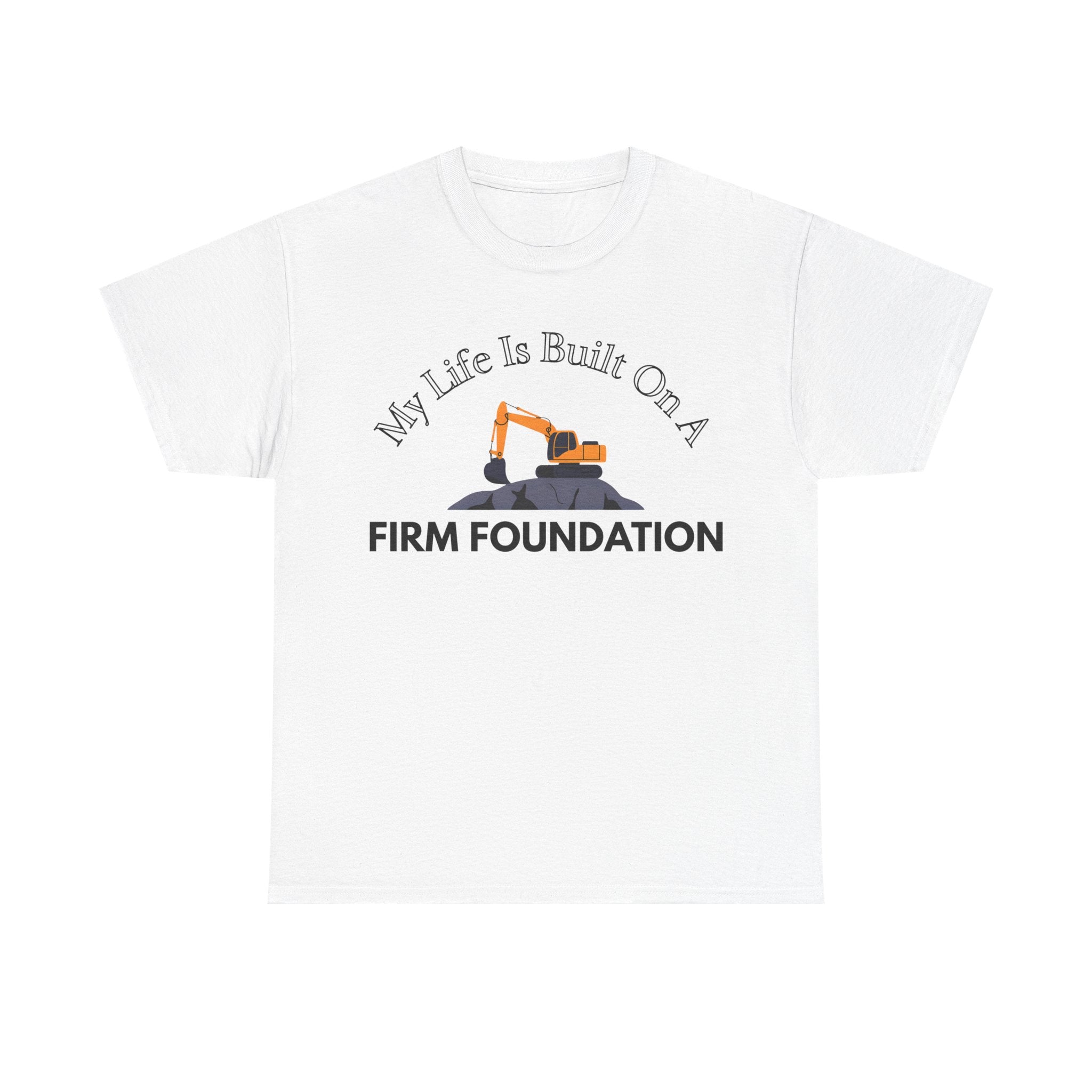 Building the Future Tee, Construction Shirt, Motivational Graphic Tee, Gift for Builders, Inspiration Apparel, Firm Foundation Tee