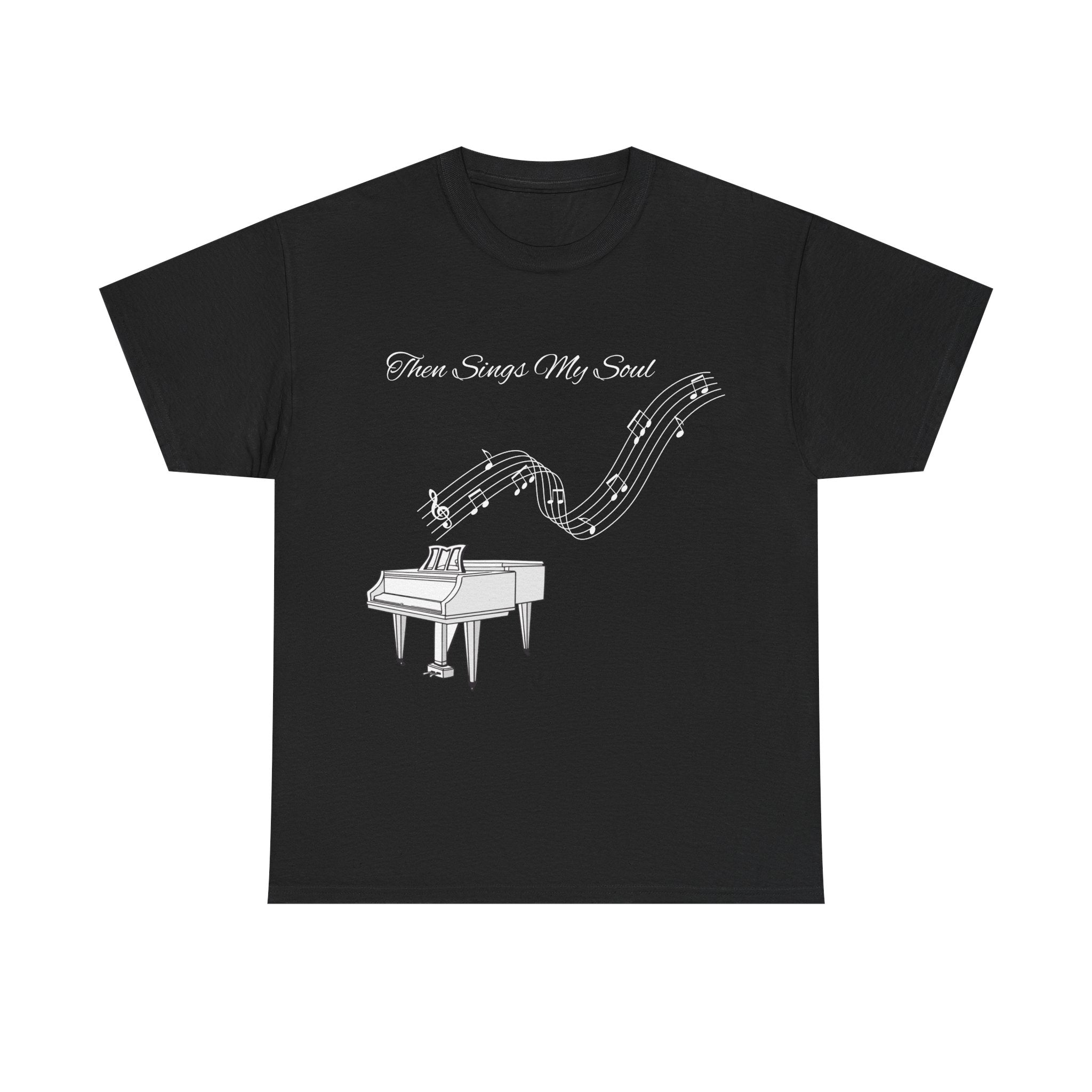 Melodic Soul Unisex Tee | Music Lover's Gift, Creative Expression, Casual Wear, Piano Art, Gift for Musicians