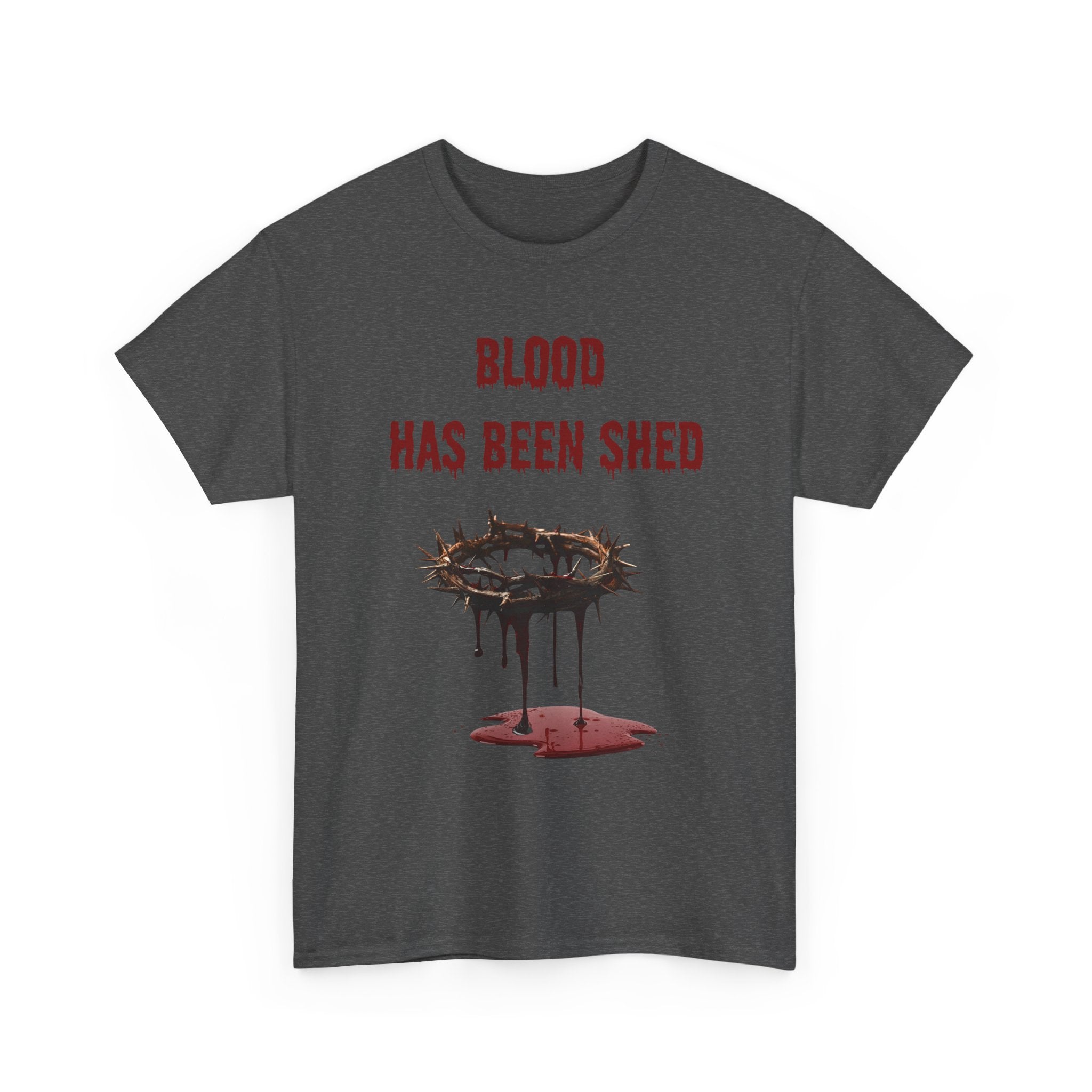 Faith-Inspired Halloween Graphic Tee, Unisex Heavy Cotton T-Shirt, Spiritual Apparel, Religious Gift, Church Event Wear, Unique Faith T-Shirt