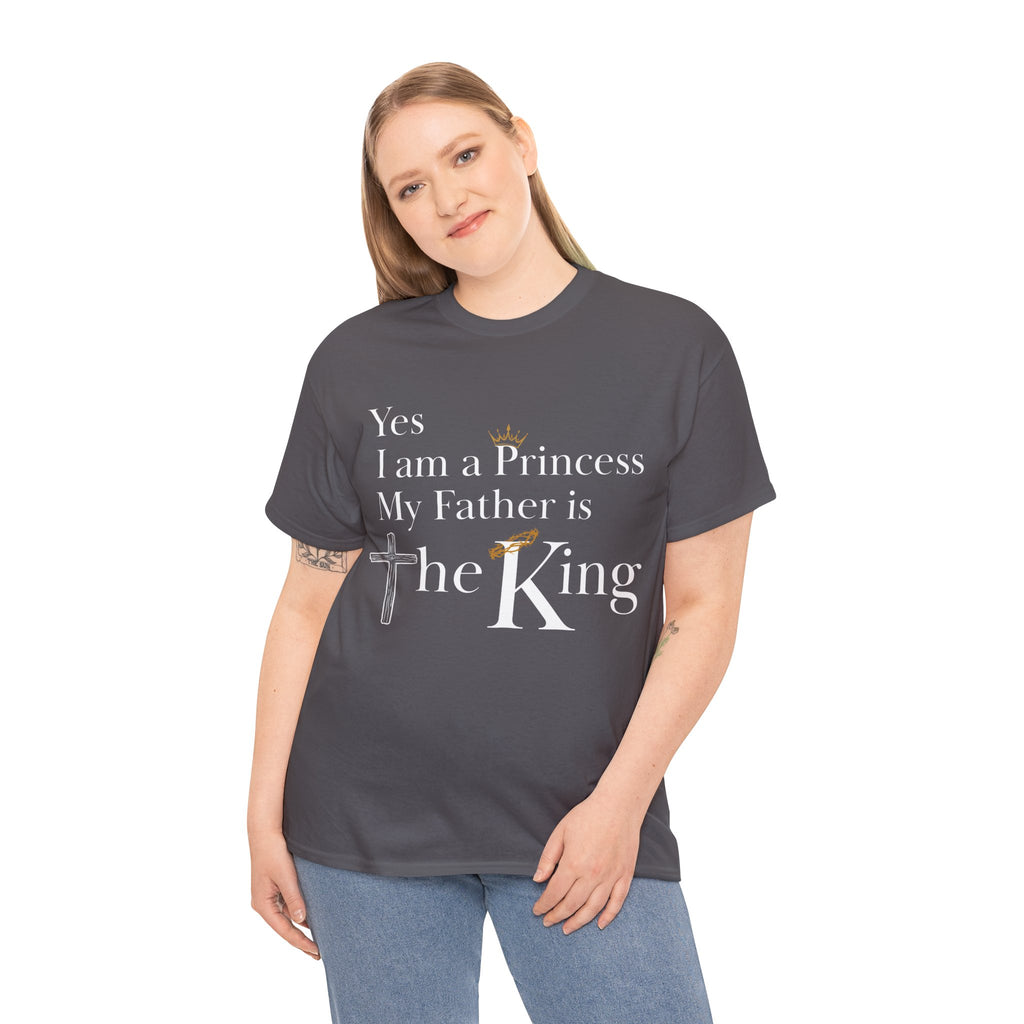 Christian Princess Tee - Inspirational Faith T-Shirt, Gift for Women, Casual Wear, Church Events, Everyday Comfort
